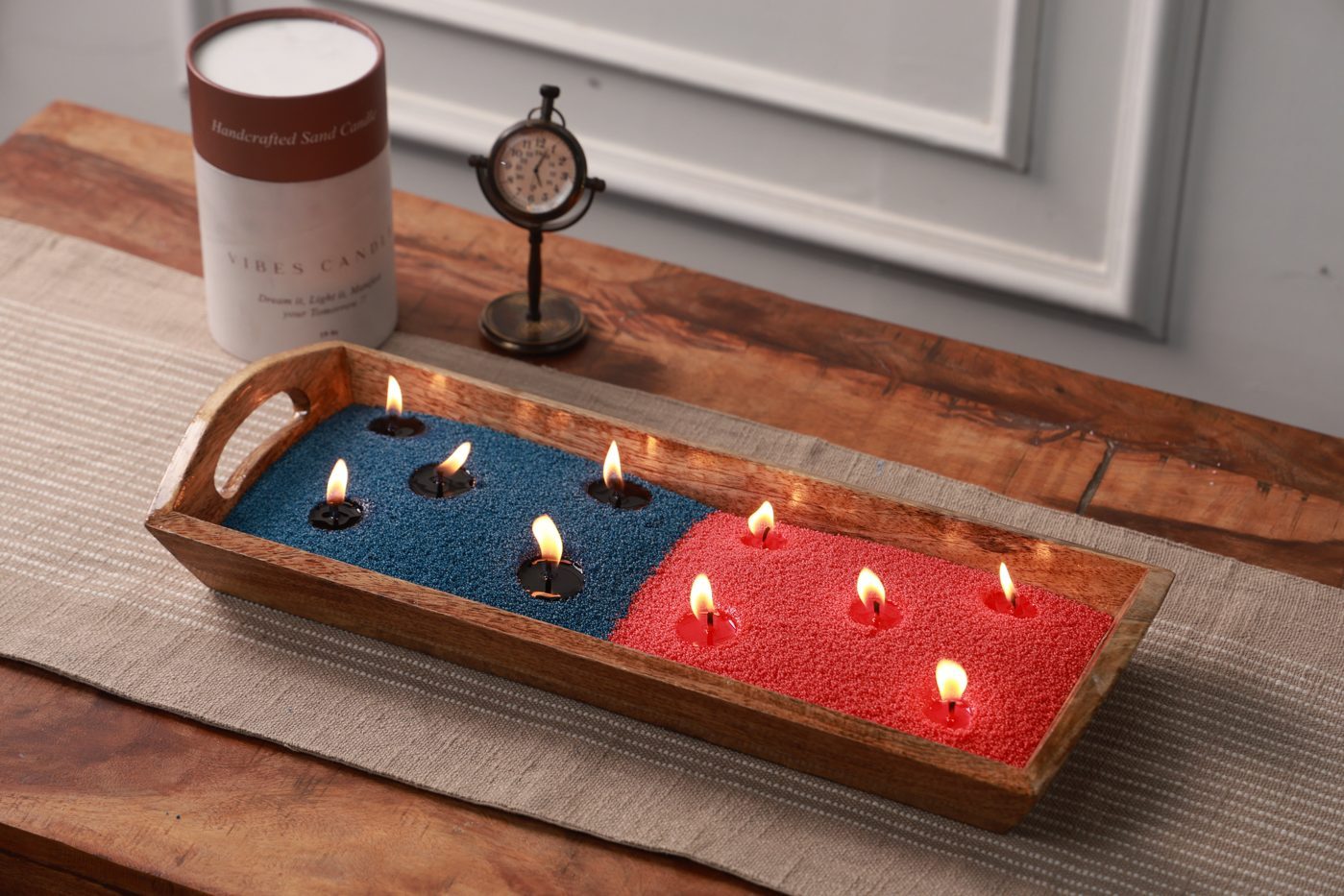 Vibes pearled candle during our test