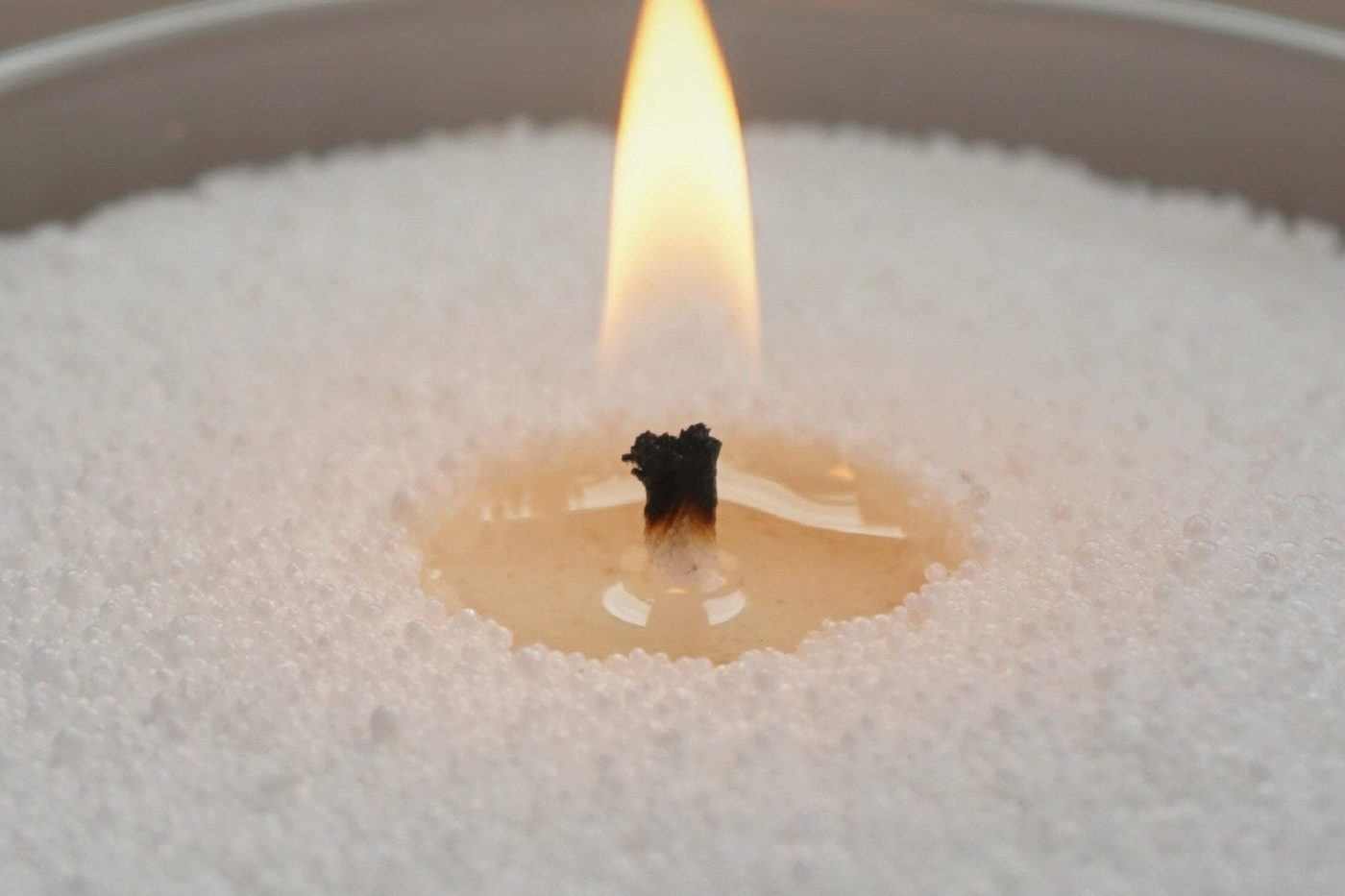 Warmnest pearled candle during the same test
